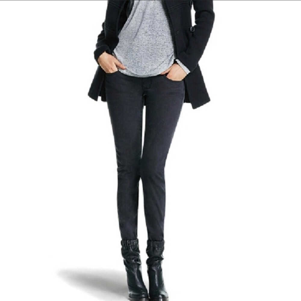 CAbi Super Skinny Jeans #3044 Size 4 Dark Gray / Black